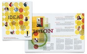 Marketing Consultant Brochure Template Design