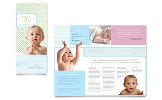 Infant Care & Babysitting Brochure Template