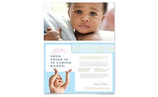 Infant Care & Babysitting Flyer Template