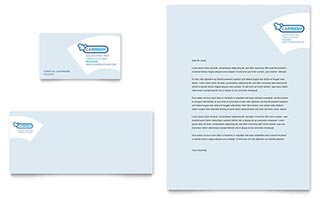 Car Cleaning Business Card & Letterhead Template