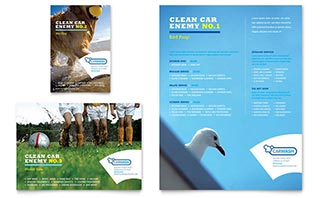 Car Cleaning Flyer & Ad Template