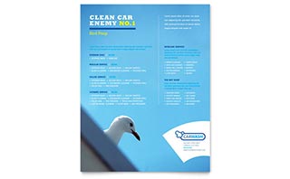 Car Cleaning Flyer Template