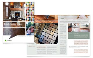 Carpet & Hardwood Flooring Brochure Template