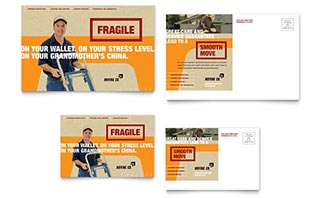 Movers & Moving Company Postcard Template