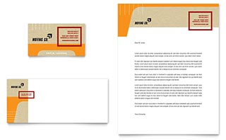 Movers & Moving Company Business Card & Letterhead Template