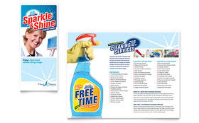 House Cleaning & Housekeeping Brochure Template Design