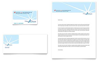 House Cleaning & Housekeeping Business Card & Letterhead Template