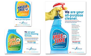 House Cleaning & Housekeeping Flyer & Ad Template