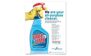 House Cleaning & Housekeeping Flyer Template