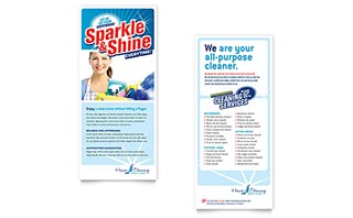 House Cleaning & Housekeeping Rack Card Template