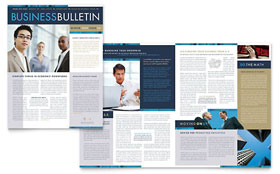 Small Business Consulting Newsletter Template Design