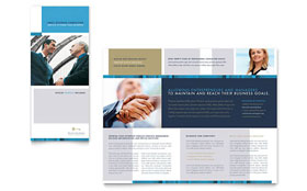 Small Business Consulting Tri Fold Brochure Template Design