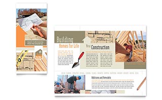 Home Building Carpentry Brochure Template