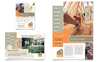 Home Building Carpentry Flyer & Ad Template