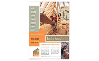 Home Building Carpentry Flyer Template