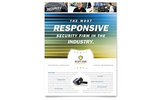 Security Guard Flyer Template