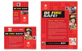 Fire Safety Flyer & Ad Template