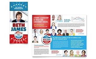 Political Candidate Brochure Template