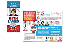 Political Candidate Brochure Template Design