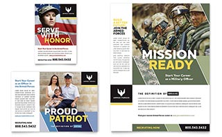 Military Flyer & Ad Template