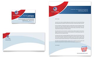 Election Business Card & Letterhead Template