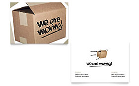 We're Moving Announcement Template Design