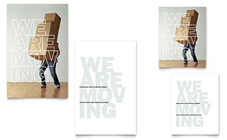 We're Moving Note Card Template