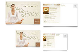 Naturopathic Medicine Postcard Template Design