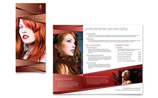 Hair Stylist & Salon Brochure Template