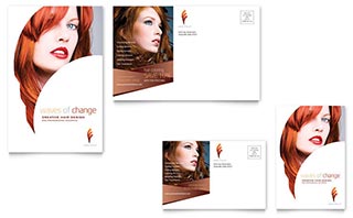 Hair Stylist & Salon Postcard Template