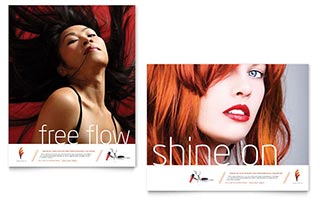 Hair Stylist & Salon Poster Template