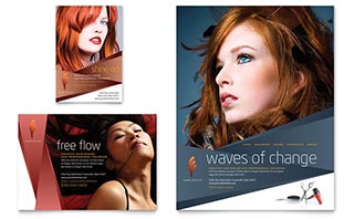 Hair Stylist & Salon Flyer & Ad Template