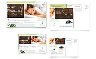 Day Spa Postcard Template