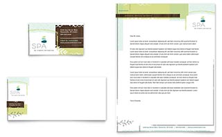 Day Spa Business Card & Letterhead Template