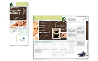 Day Spa Tri Fold Brochure Template