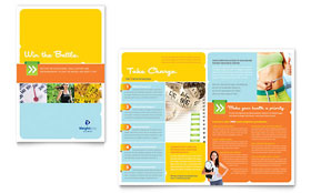 Weight Loss Clinic Brochure Template Design