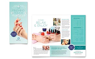 Nail Technician Brochure Template