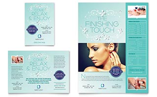 Nail Technician Flyer & Ad Template