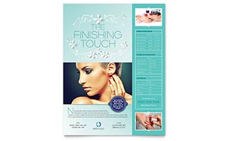 Nail Technician Flyer Template