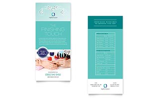 Nail Technician Rack Card Template