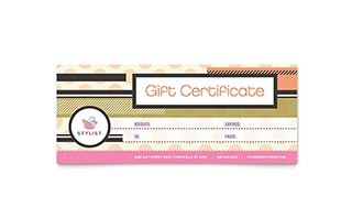 Hairstylist Gift Certificate Template