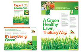 Lawn Care Advertisement Template - InDesign, Illustrator, Word, Publisher, Pages