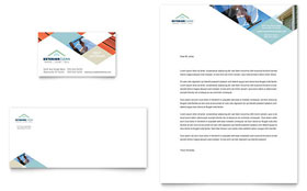 Window Cleaning & Pressure Washing Business Card & Letterhead Template Design