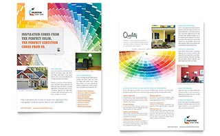 House Painting Contractor Datasheet Template