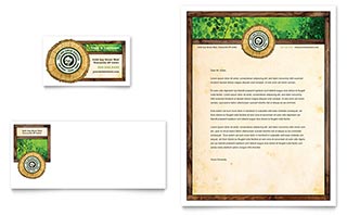 Tree Service Business Card & Letterhead Template