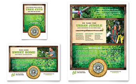 Tree Service Flyer & Ad Template Design