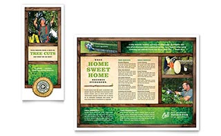 Tree Service Tri Fold Brochure Template