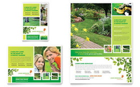 Lawn Mowing Service Flyer & Ad Template Design