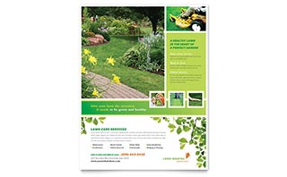 Lawn Mowing Service Flyer Template