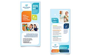 Cleaning Services Rack Card Template